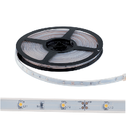 LED Strip SMD3528 12V 2.4W/m 2800-3300K IP65 Design 3