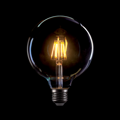 LED Lamp VINTAGE G125 8W 2800-3200K Dimmable