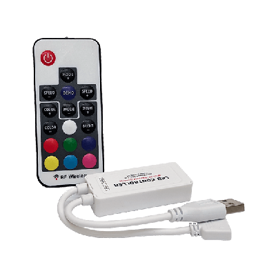 RF Mini RGB USB LED controller With Remote for LED Strip 5V