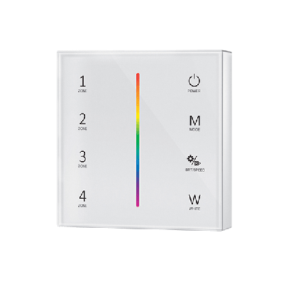 RF four channel four zones remote white