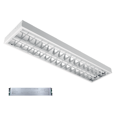 LENA-V with LED (1200mm) 2X18W 6400K recessed mounting 1195X295mm with block