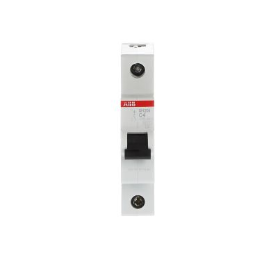 ABB Miniature circuit breaker SH201-C4 4A 1P 6kA curve C