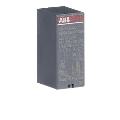 Pluggable interface relay ABB CR-P024AC1, 16A/24VAC, 1NO
