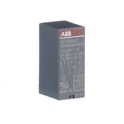 Pluggable interface relay ABB CR-P230AC2, 16A/230VAC, 2NCO