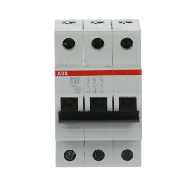 ABB Miniature circuit breaker SH203-C40 40A 3P 6kA curve C