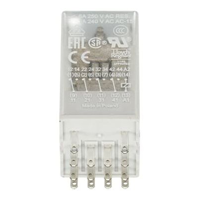Pluggable interface relay ABB CR-M024AC4, 6A/24VAC, 4NO