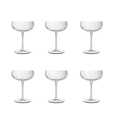 Champagne glasses SPEAKEASIES 300ml 6pcs. clear