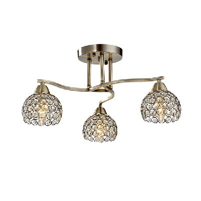 LIZA Chandelier 5xE14 antique brass