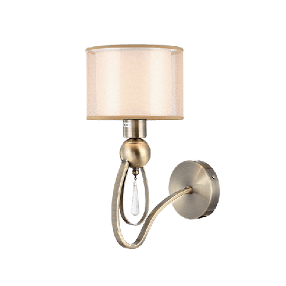 MERY Wall lamp 1xE27 antique brass