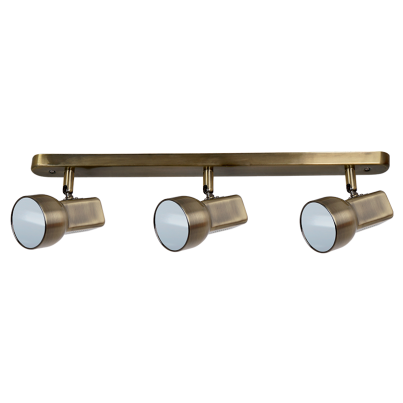 JIM Spot lamp 3xE27 antique brass