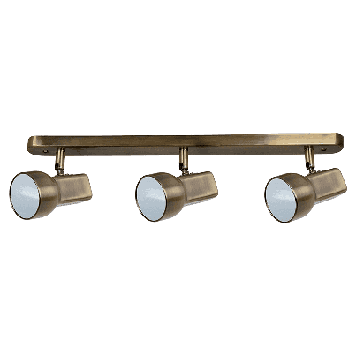 JACK Spot lamp 3xE14 antique brass Metal
