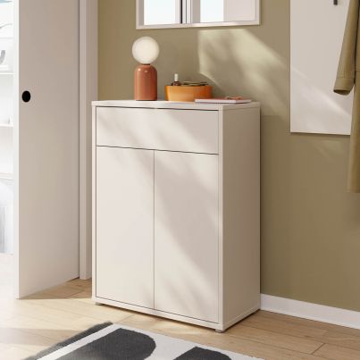 Shoe cabinet FIVETEEN, 74.5/99.1 cm, Sand