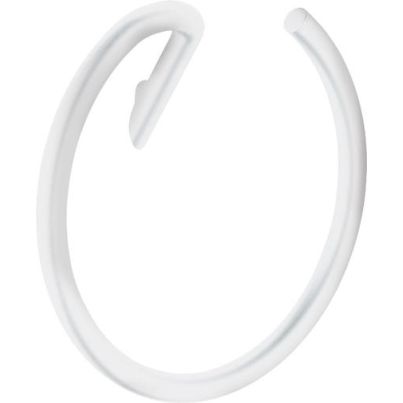 SILIA Wall-Mounted Round Towel Holder, Bianco
