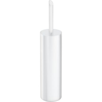 SILIA Freestanding Toilet Brush with Holder, White