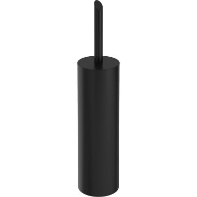 SILIA Freestanding Toilet Brush with Holder, Black