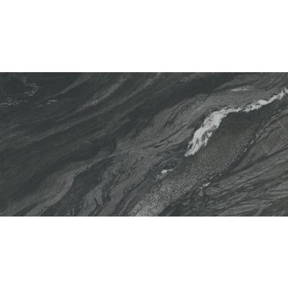 AC Porcelain tile Diva Black Tempest 60x120x9 