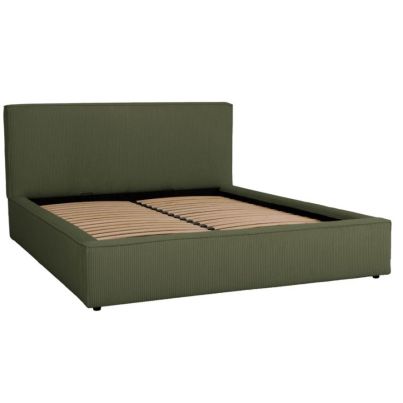 Bed REDWOOD with storage, 160X200, Khaki