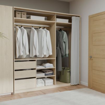 Wardrobe TWENTY ONE, 200/210 cm, puccini oak