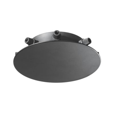 Round Base with 8 Openings ONDALUCE BASE ORO, 3.5x18 cm, Black