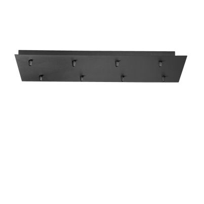 Rectangular Base with 8 Openings ONDALUCE BASE ORO, 3x30x80 cm, Black