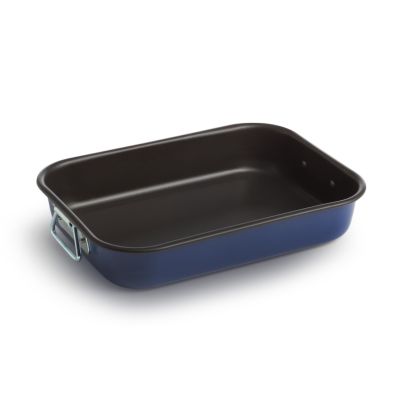 Rectangular Baking Tray AM Bella Blu, Non-stick, 42 cm, Blue