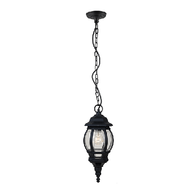 JAMES lantern hanging 1xE27 black IP44