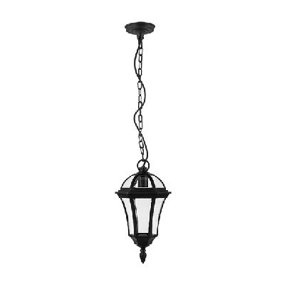 STEVEN lantern hanging 1xE27 black IP44