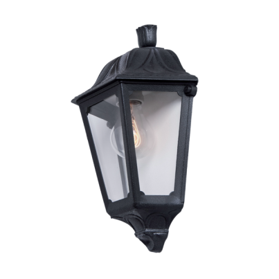 IESSE wall half lantern 1xE27 IP55 black