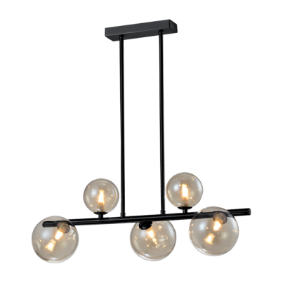 OLENA Chandelier 5xG9 black vertical