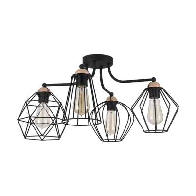 SALLY Chandelier 6xE27 black