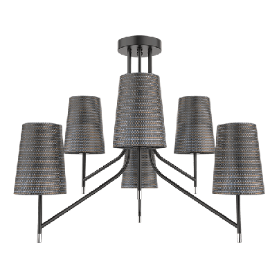 THERA Celing lamp 6xE14 black/chrome