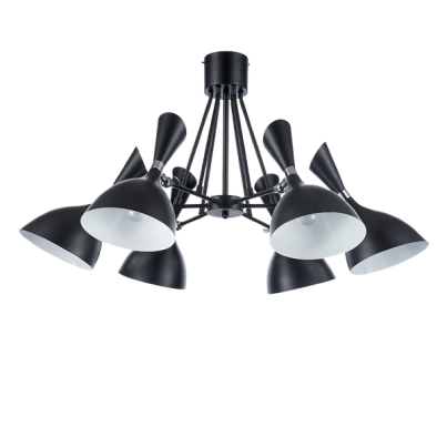 PHIL Chandelier 3xE27 black/wood