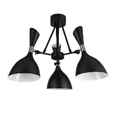 MORGAN Chandelier 6xE14 black