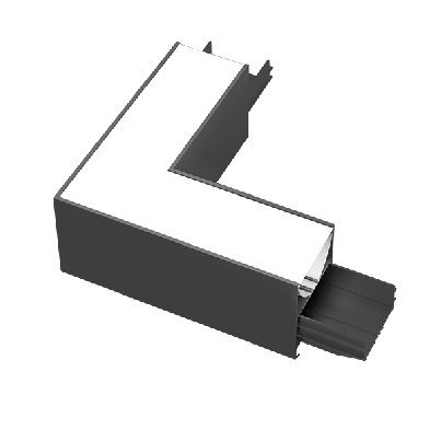 L-Connector 8W 3000K Black For Surface LED Profiles