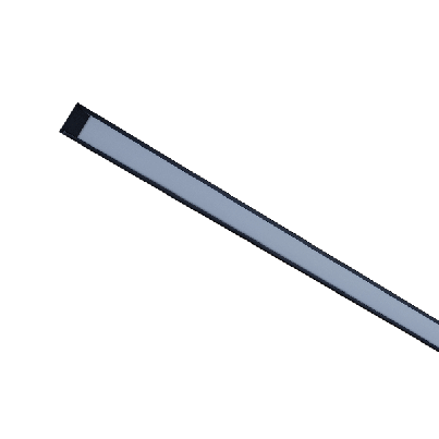 Profile for LED tubes POM121 1xG13 /18W/ 1240mm Black