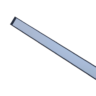 Profile for LED tubes POM122 2xG13 /18W/ 1240mm Black