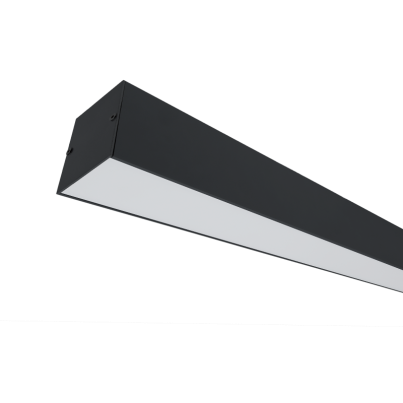 LED Profile S48 12W 6500K 600mm Black Surface mounting