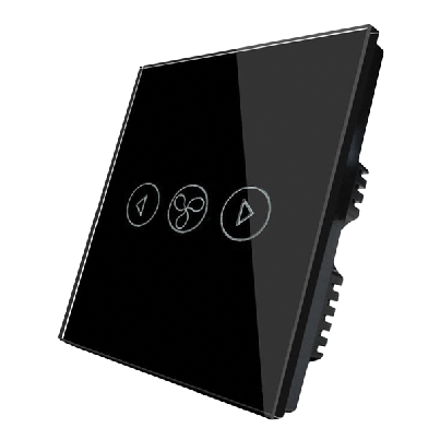 Wi-Fi smart touch fan switch black