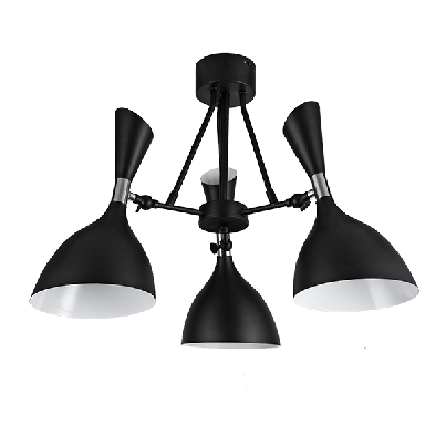 MORGAN Chandelier 3xE14 black