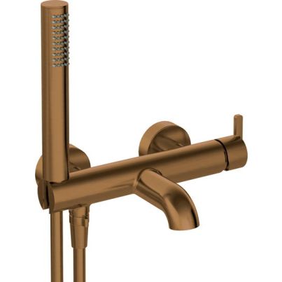 SILIA Bath Mixer with Shower Set, Matte Bronze