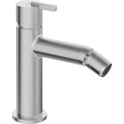 SILIA Bidet Mixer without Click-Clack, Stainless Steel