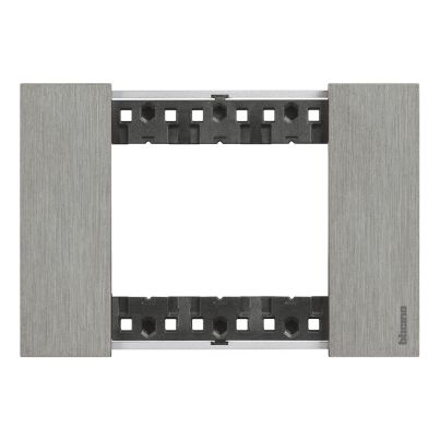 Cover Plate 3-Module LEGRAND Living Now, Steel