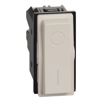 2P Switch 1-Module LEGRAND Living Now, 16AX, 250V, Sand