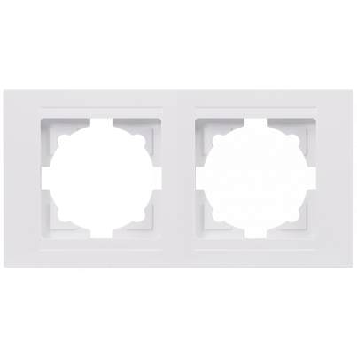 VISAGE DOUBLE HORIZONTAL FRAME WHITE