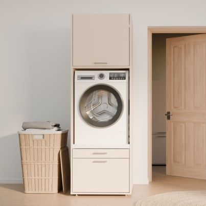 Washer cabinet TWENTY TWO, 66.8/143.3 cm, Sand beige