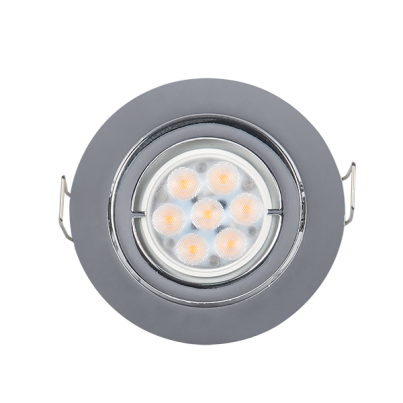 LED Metal round spotlight High Power 6W 4000-4300K chrome