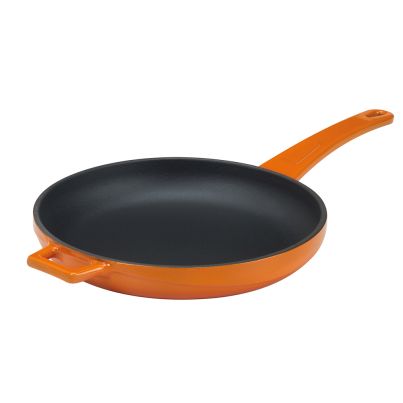 Cast iron frypan Slow-cook 20cm orange