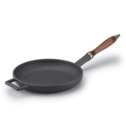 Cast iron frypan Slow-cook 28cm matte black