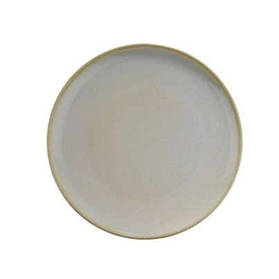Flat plate Crouton cream/matte black 20cm. x 2.55cm.