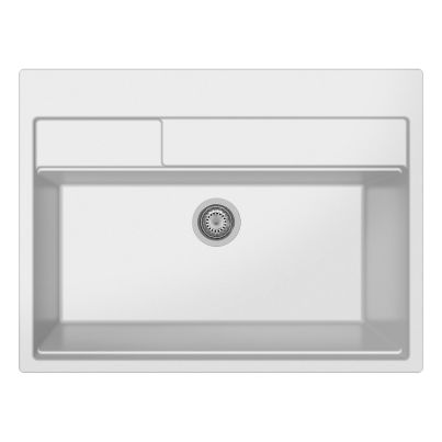 Kitchen sink CONTEMPO 90-10 23A 650mm white